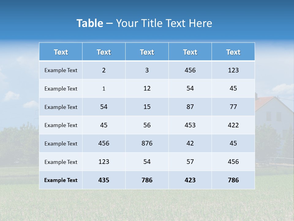 Environment Green Roof PowerPoint Template