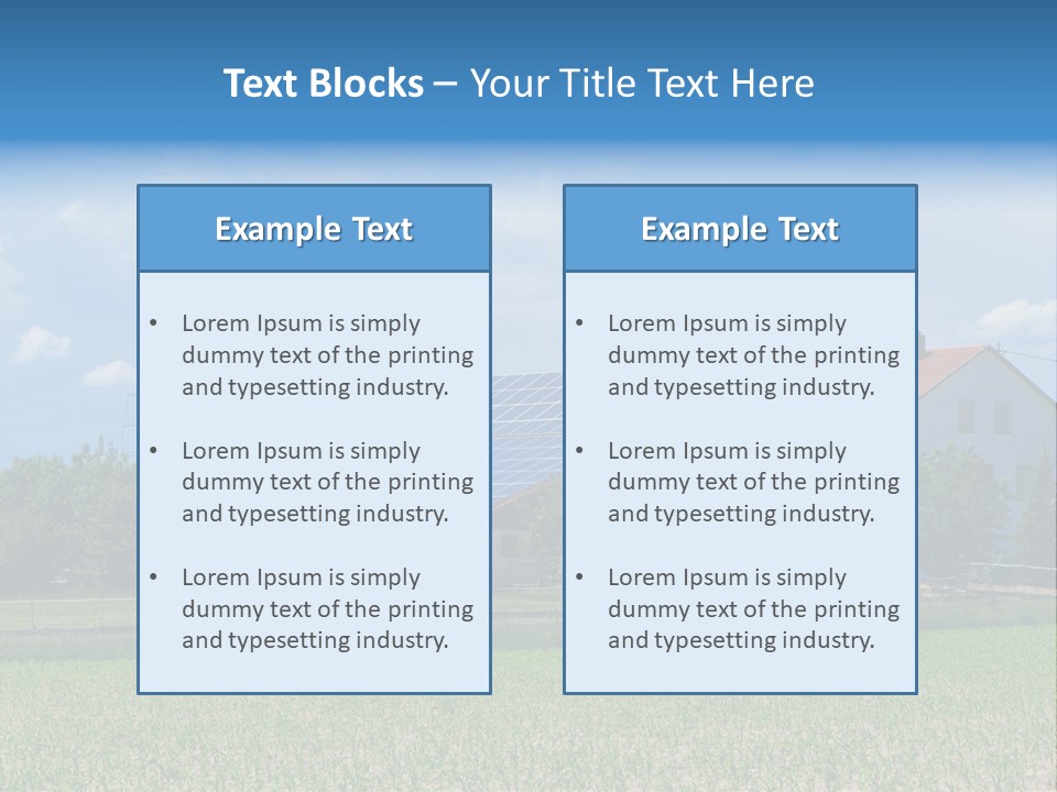 Environment Green Roof PowerPoint Template