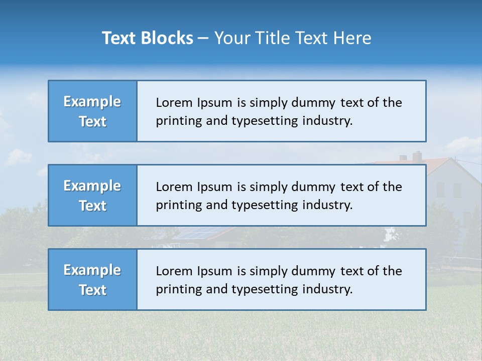 Environment Green Roof PowerPoint Template