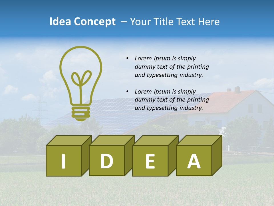 Environment Green Roof PowerPoint Template