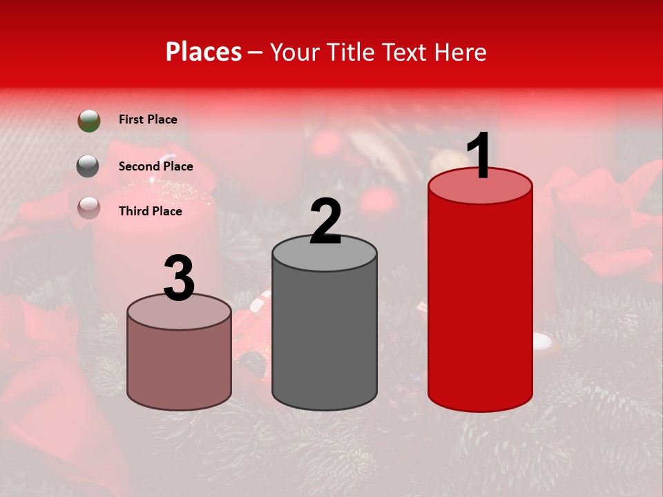 Christmastide Kindle Decoration PowerPoint Template