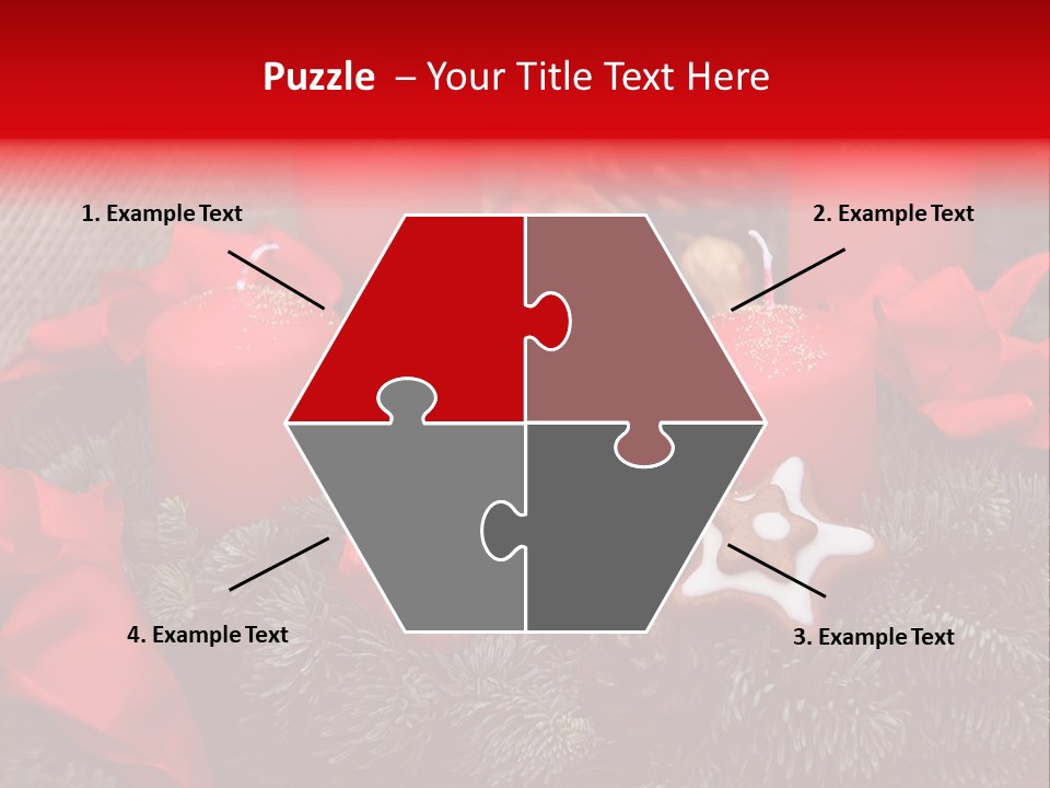 Christmastide Kindle Decoration PowerPoint Template