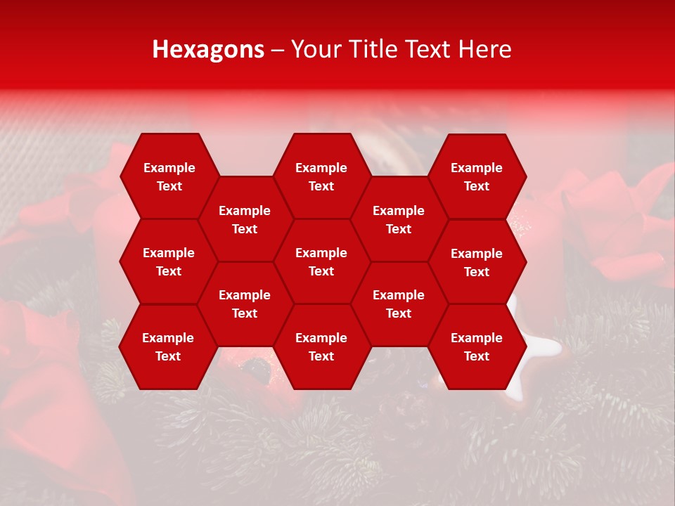 Christmastide Kindle Decoration PowerPoint Template