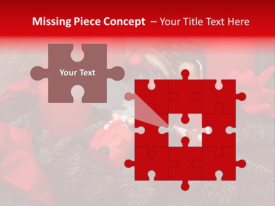 Christmastide Kindle Decoration PowerPoint Template