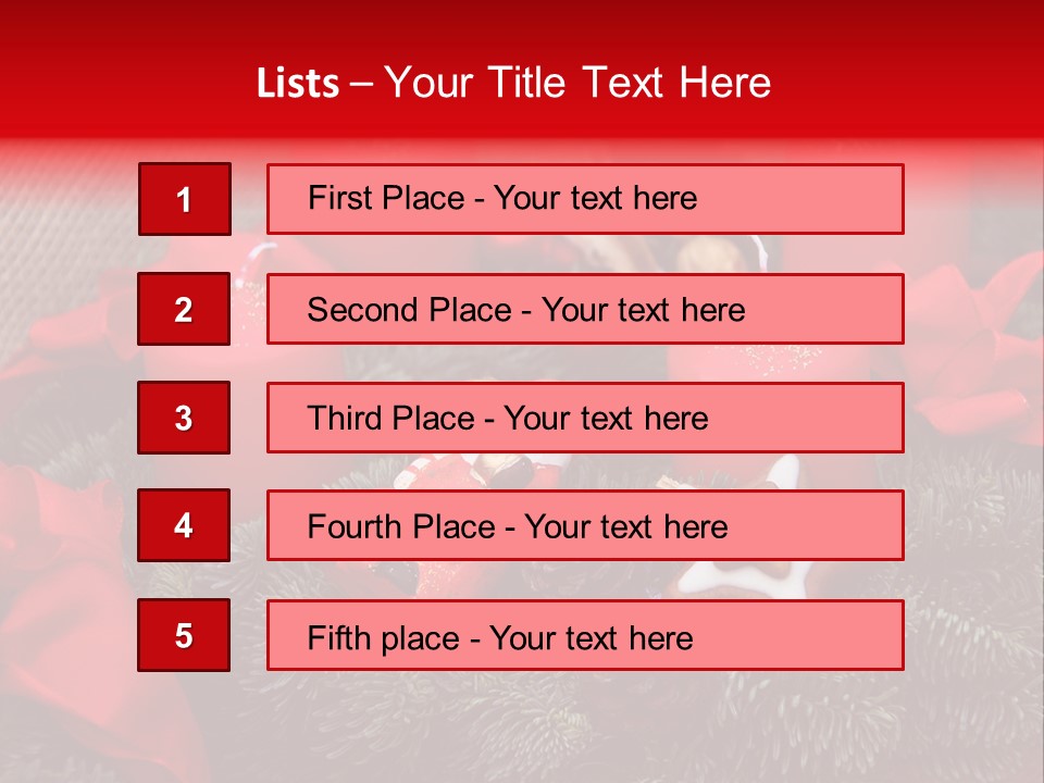 Christmastide Kindle Decoration PowerPoint Template
