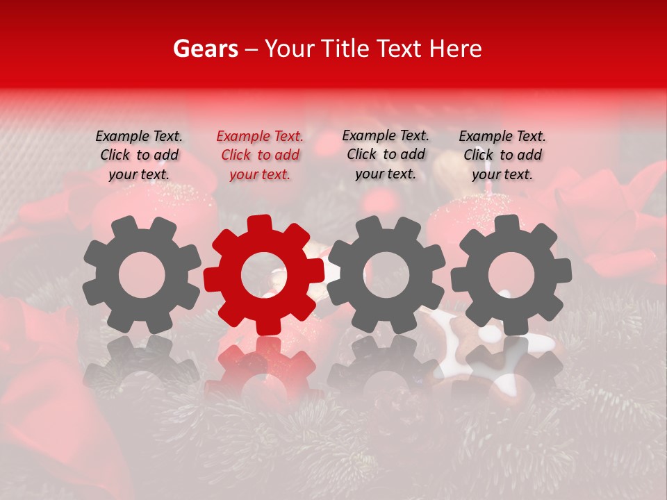 Christmastide Kindle Decoration PowerPoint Template