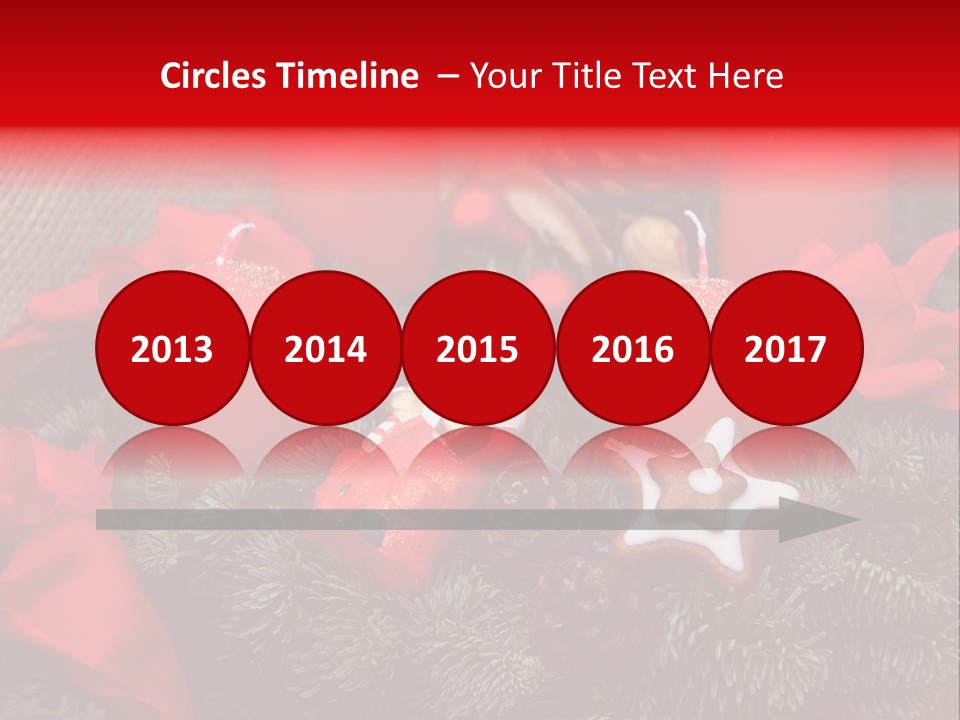 Christmastide Kindle Decoration PowerPoint Template