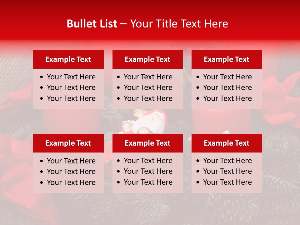 Christmastide Kindle Decoration PowerPoint Template