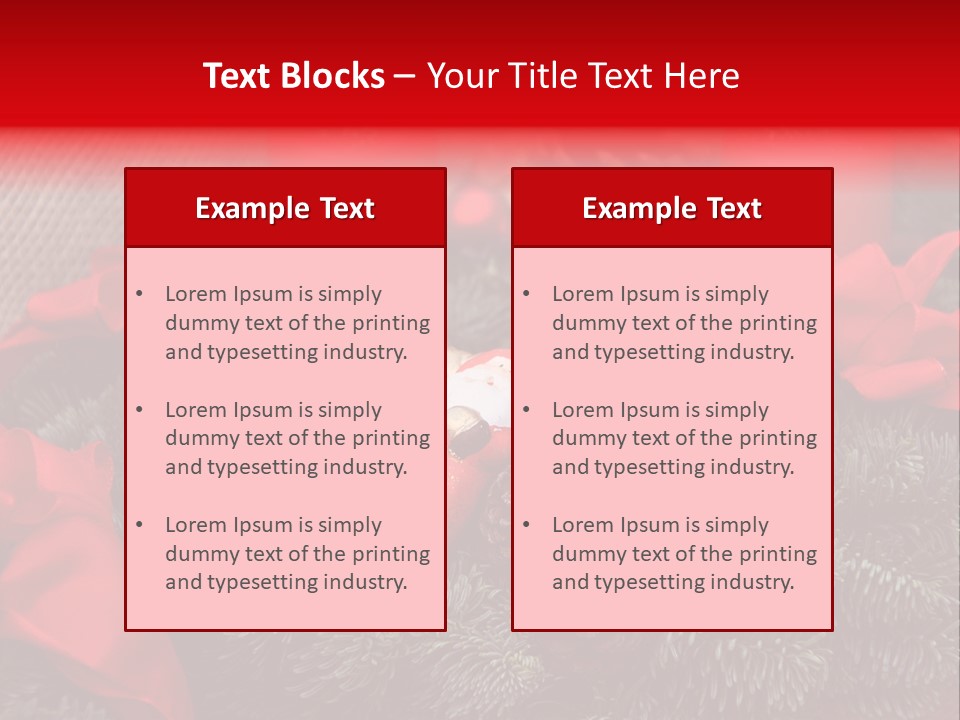 Christmastide Kindle Decoration PowerPoint Template