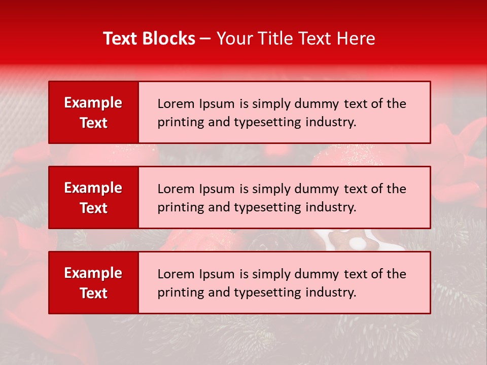 Christmastide Kindle Decoration PowerPoint Template