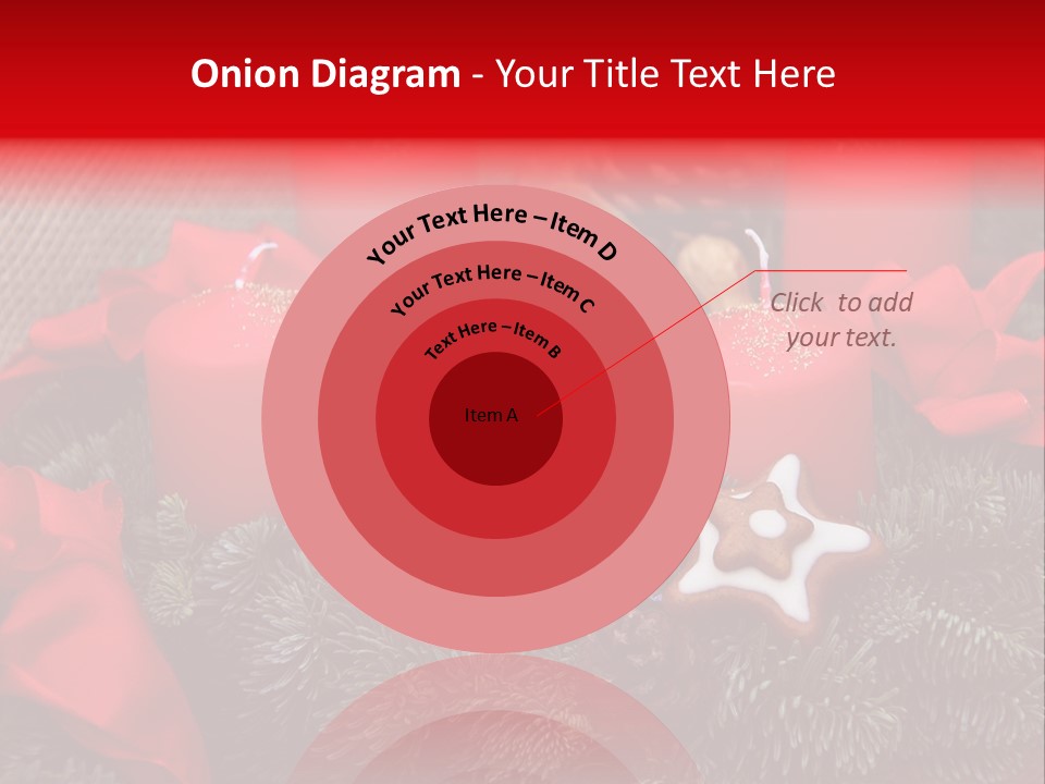 Christmastide Kindle Decoration PowerPoint Template