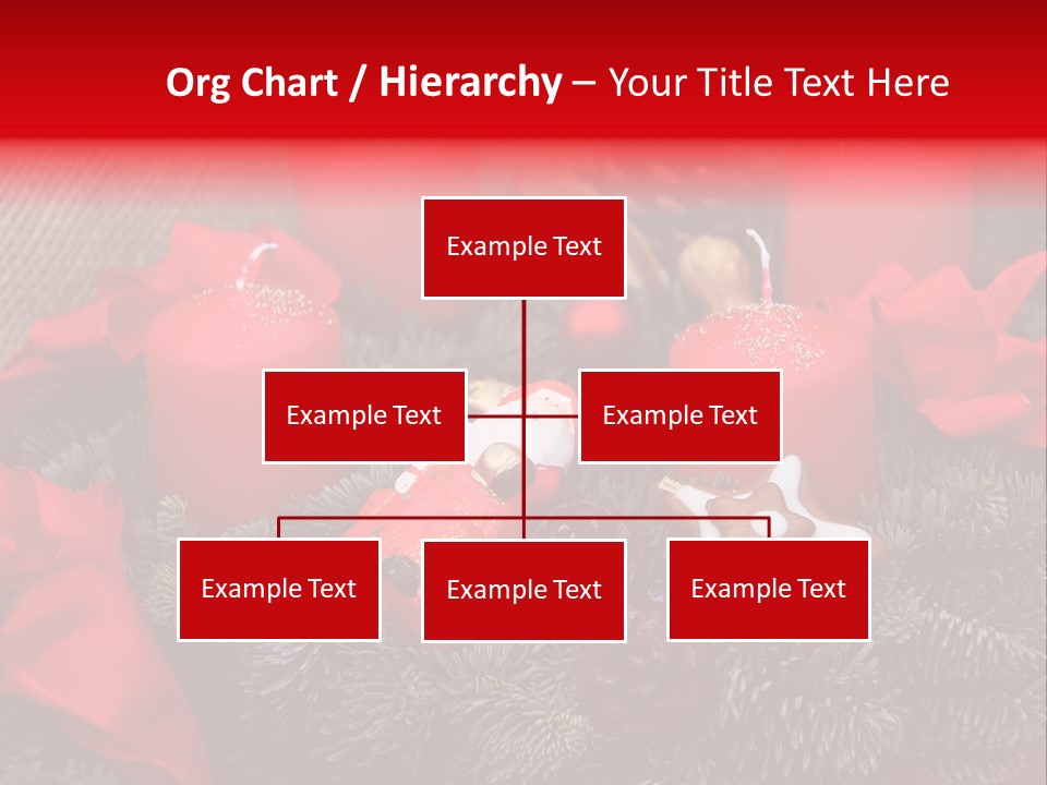 Christmastide Kindle Decoration PowerPoint Template