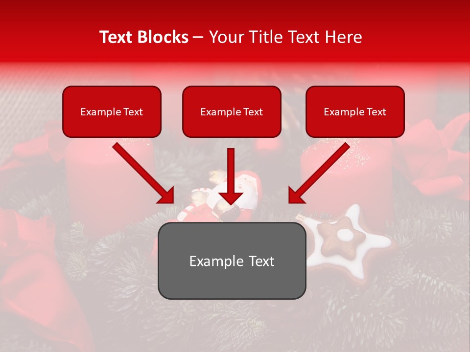 Christmastide Kindle Decoration PowerPoint Template