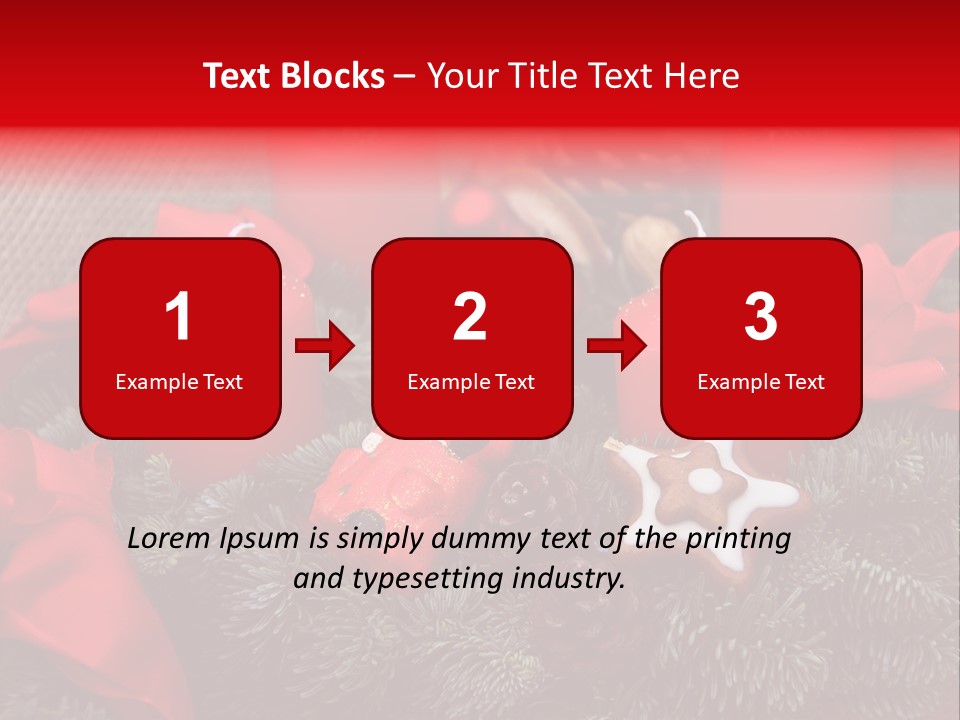 Christmastide Kindle Decoration PowerPoint Template