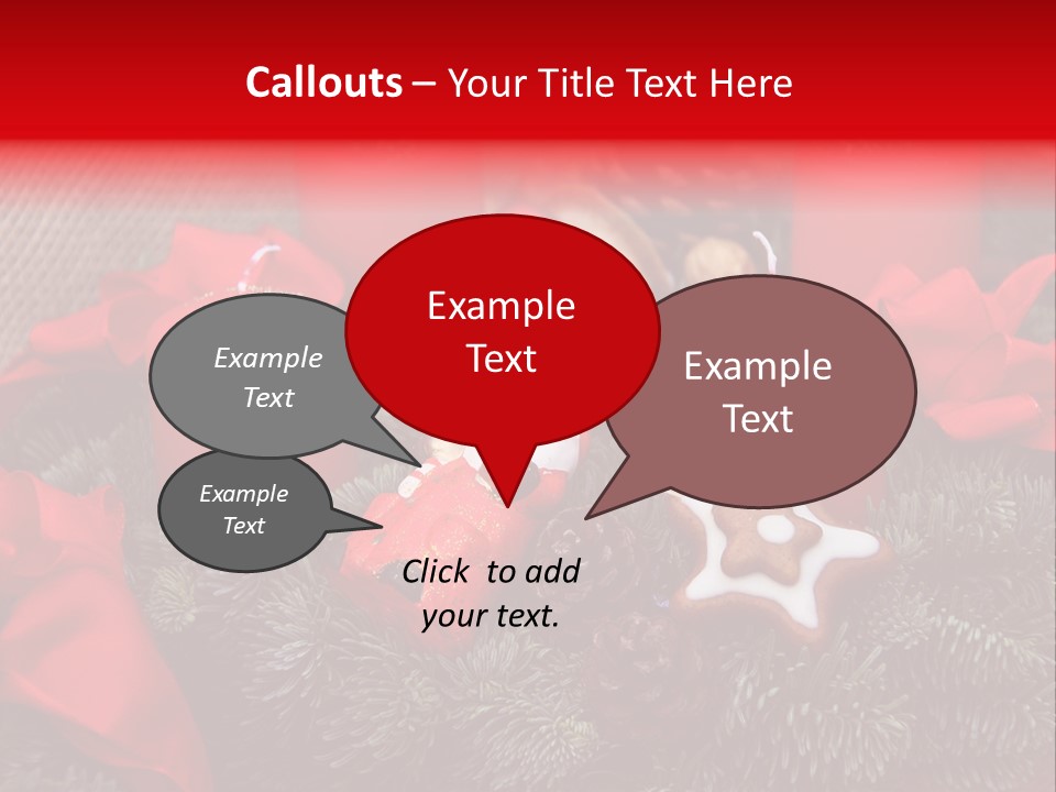 Christmastide Kindle Decoration PowerPoint Template