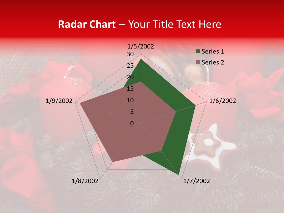Christmastide Kindle Decoration PowerPoint Template