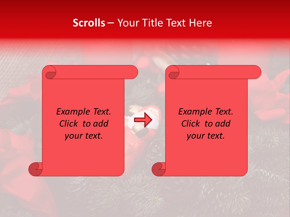 Christmastide Kindle Decoration PowerPoint Template