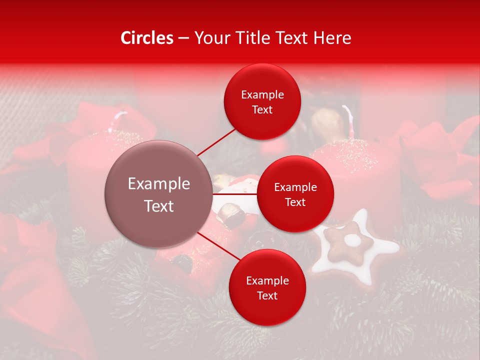 Christmastide Kindle Decoration PowerPoint Template