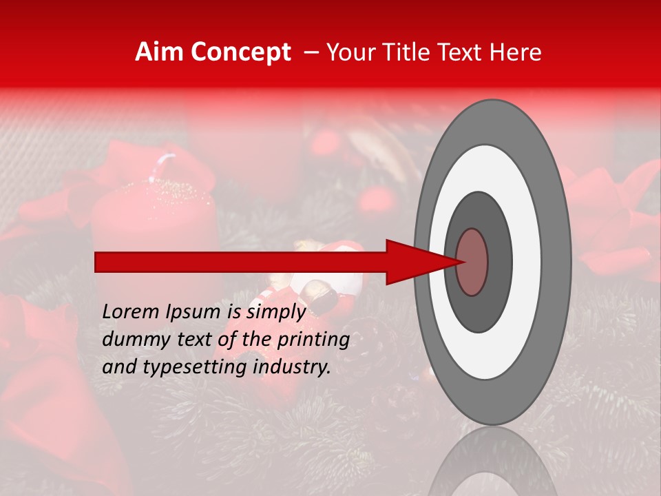 Christmastide Kindle Decoration PowerPoint Template