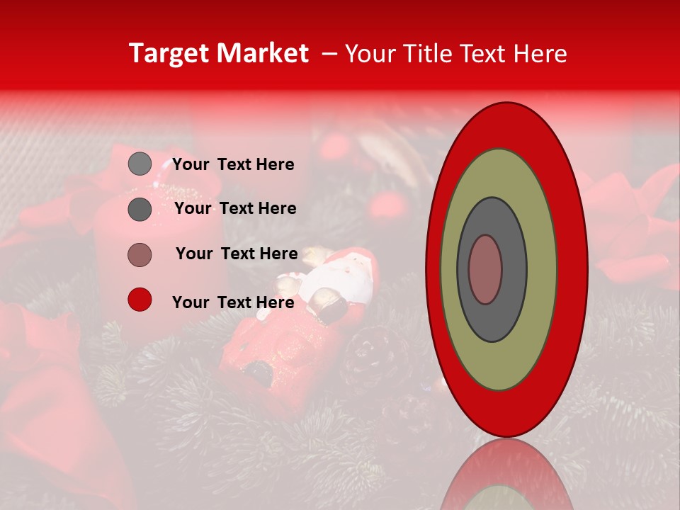 Christmastide Kindle Decoration PowerPoint Template