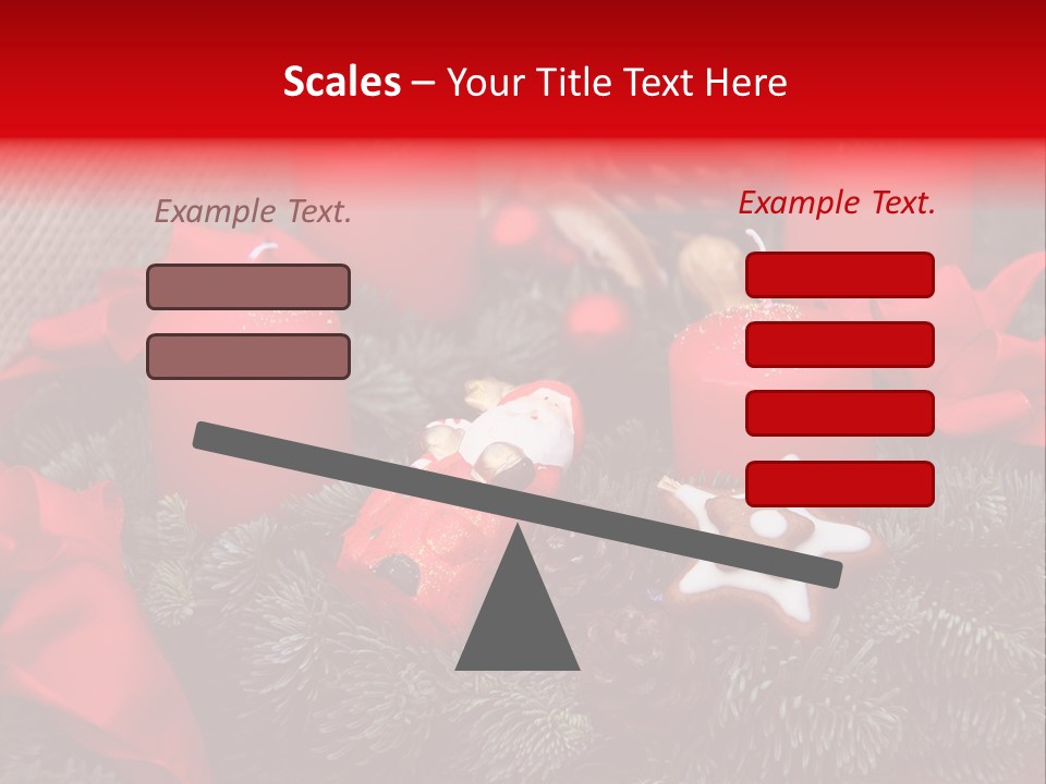 Christmastide Kindle Decoration PowerPoint Template