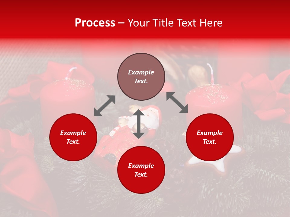 Christmastide Kindle Decoration PowerPoint Template