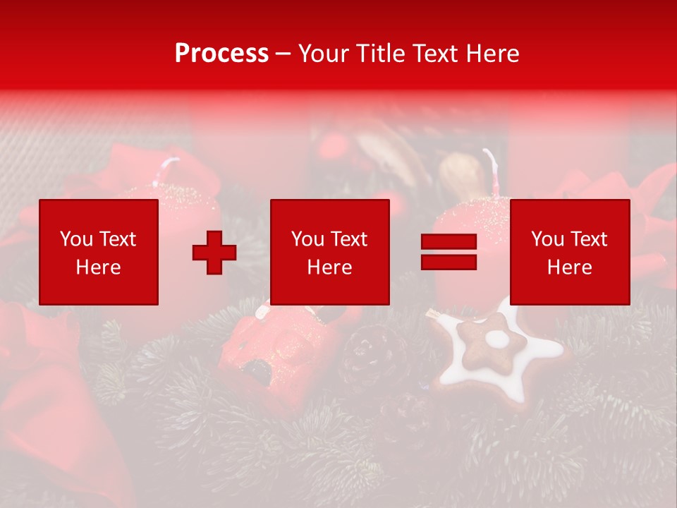 Christmastide Kindle Decoration PowerPoint Template