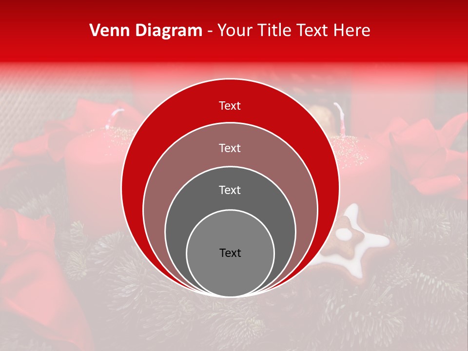 Christmastide Kindle Decoration PowerPoint Template