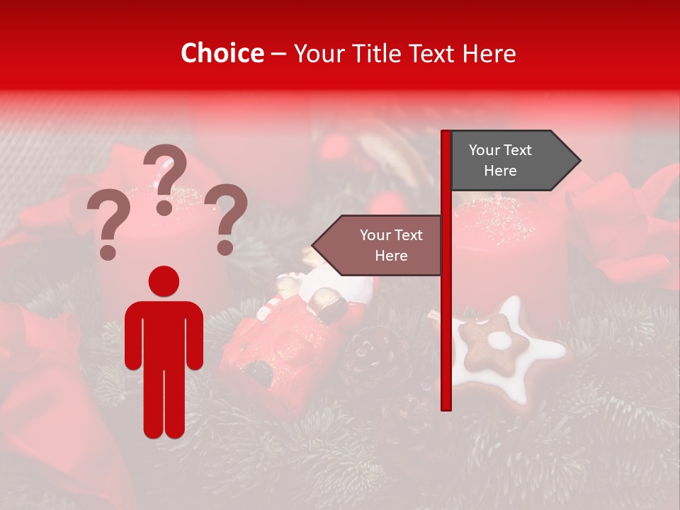 Christmastide Kindle Decoration PowerPoint Template