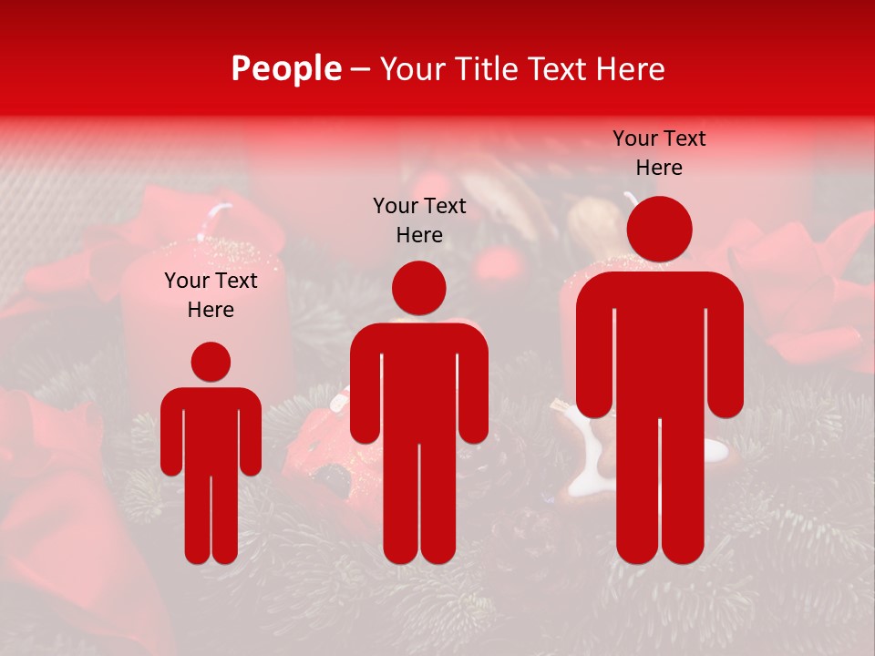 Christmastide Kindle Decoration PowerPoint Template