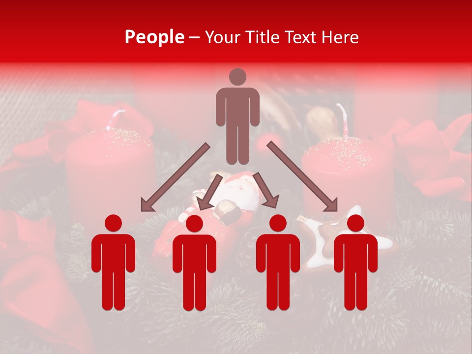 Christmastide Kindle Decoration PowerPoint Template