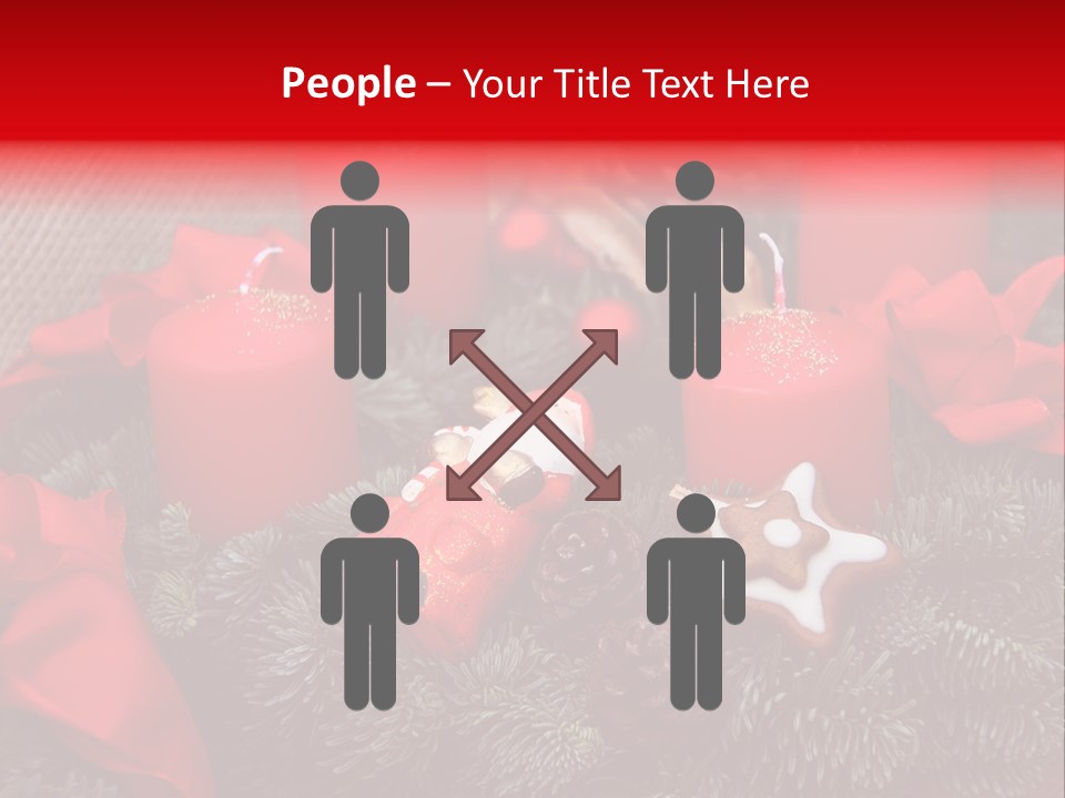 Christmastide Kindle Decoration PowerPoint Template