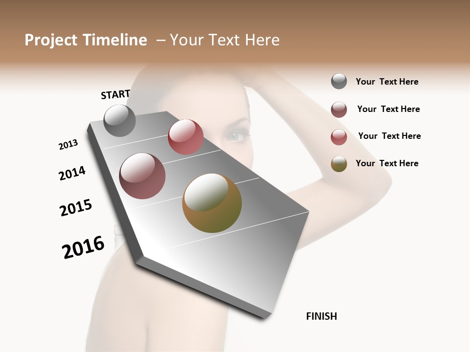 Charming Hand Background PowerPoint Template