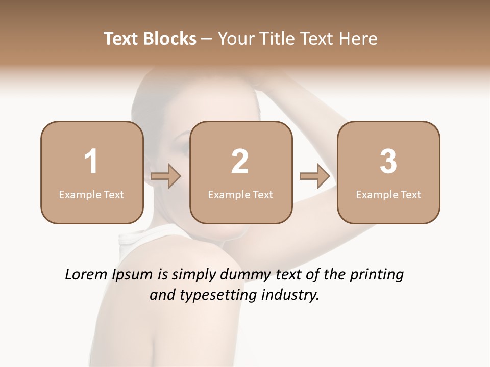 Charming Hand Background PowerPoint Template