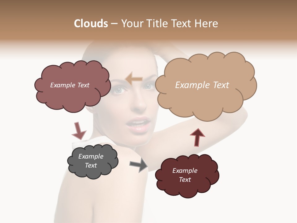 Charming Hand Background PowerPoint Template