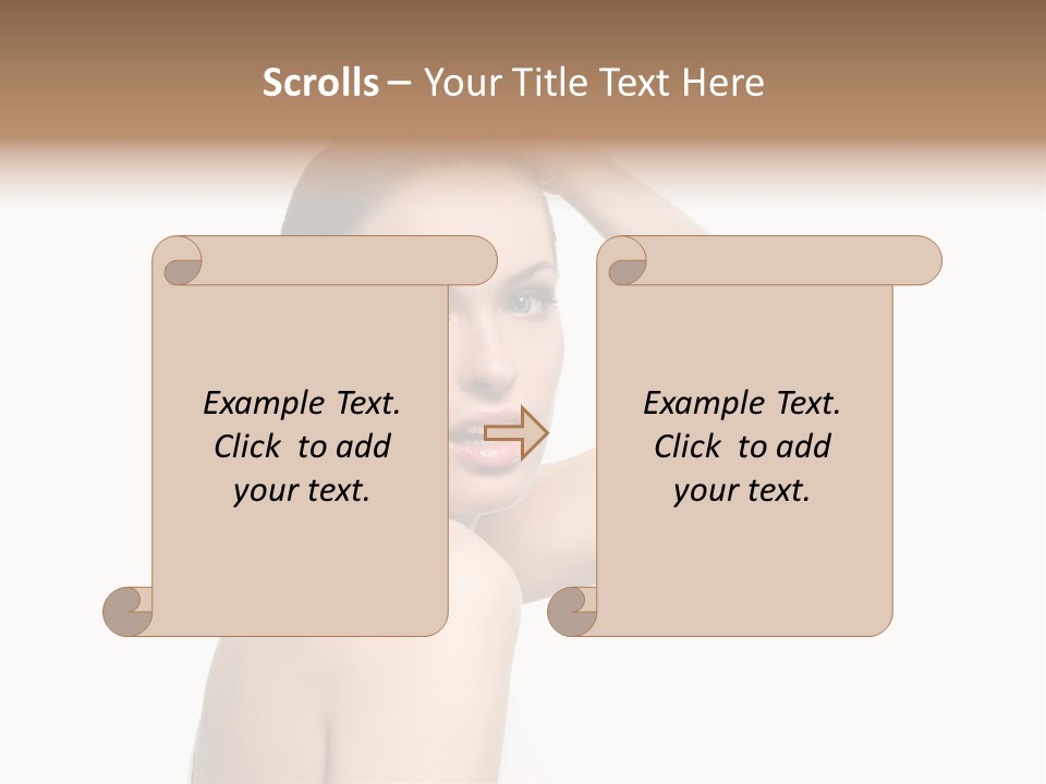 Charming Hand Background PowerPoint Template