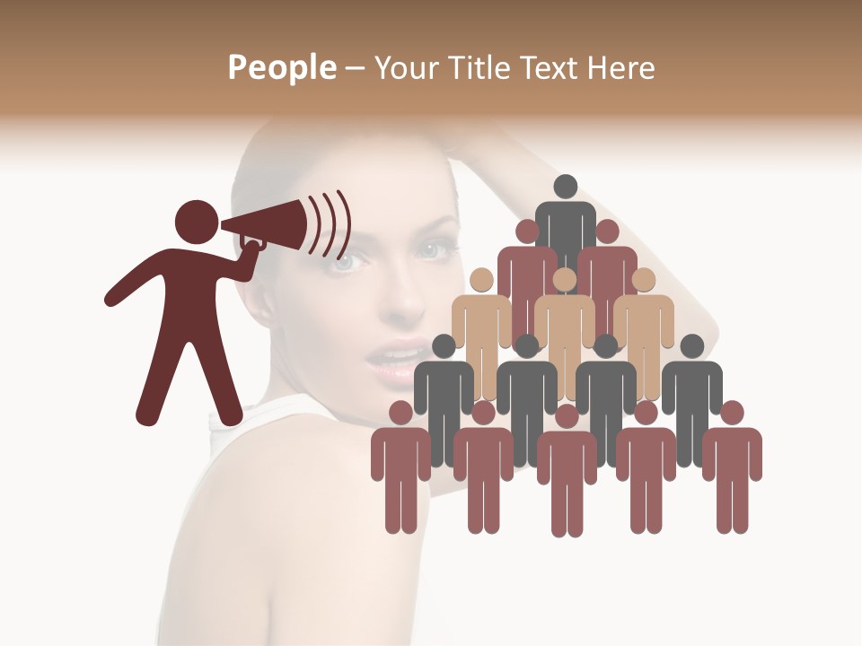 Charming Hand Background PowerPoint Template