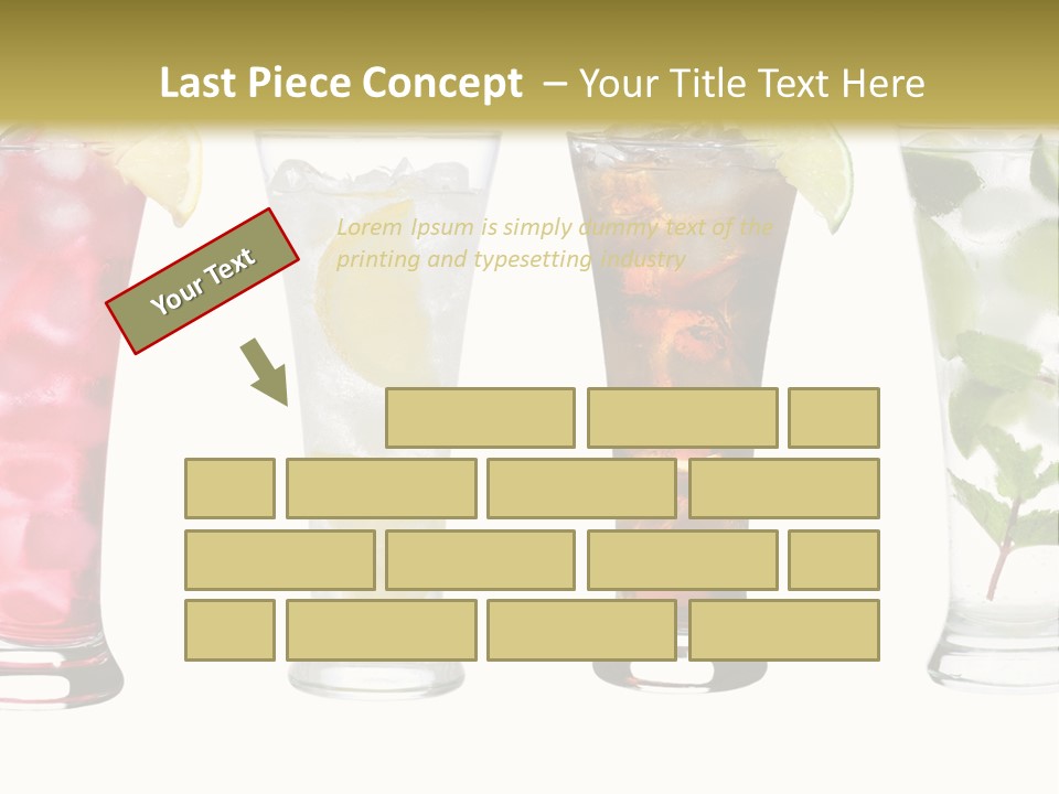 Cocktail Collection Ice PowerPoint Template