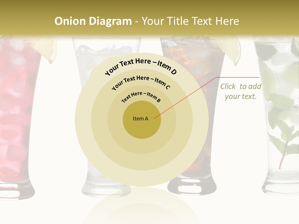 Cocktail Collection Ice PowerPoint Template