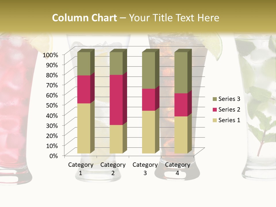 Cocktail Collection Ice PowerPoint Template