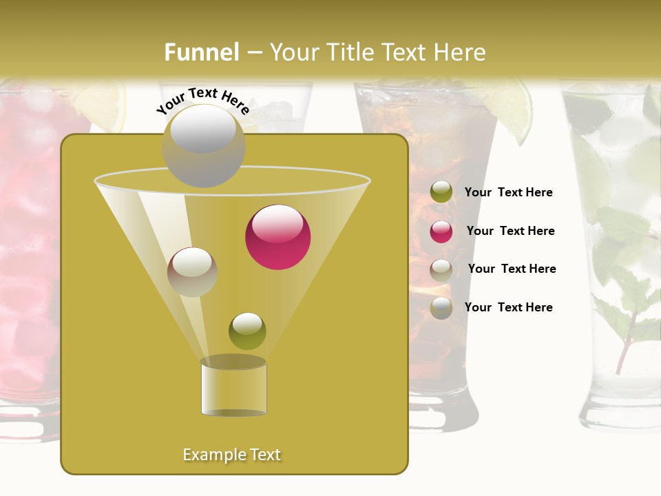 Cocktail Collection Ice PowerPoint Template