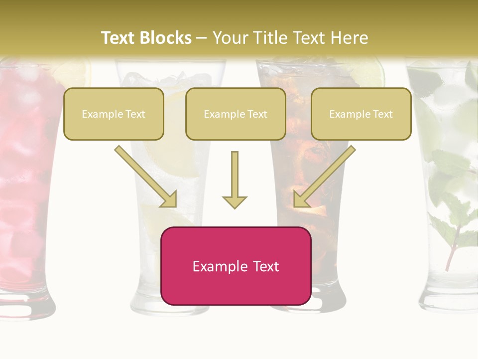 Cocktail Collection Ice PowerPoint Template