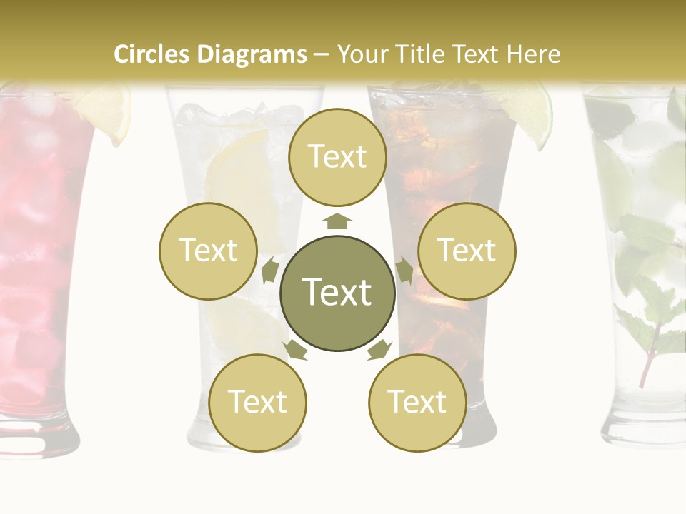 Cocktail Collection Ice PowerPoint Template