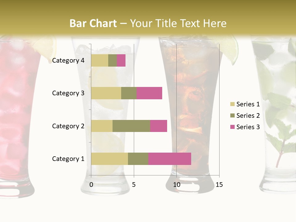 Cocktail Collection Ice PowerPoint Template