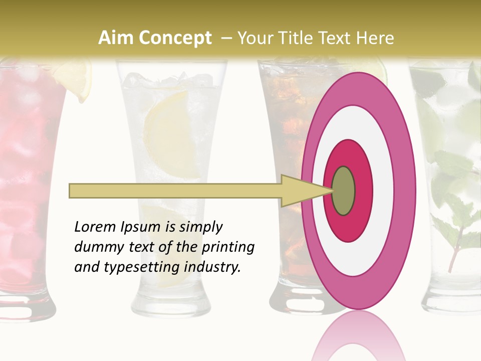 Cocktail Collection Ice PowerPoint Template