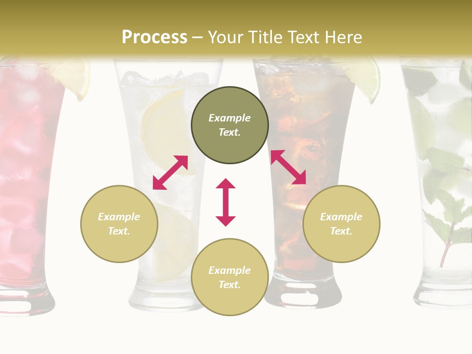 Cocktail Collection Ice PowerPoint Template