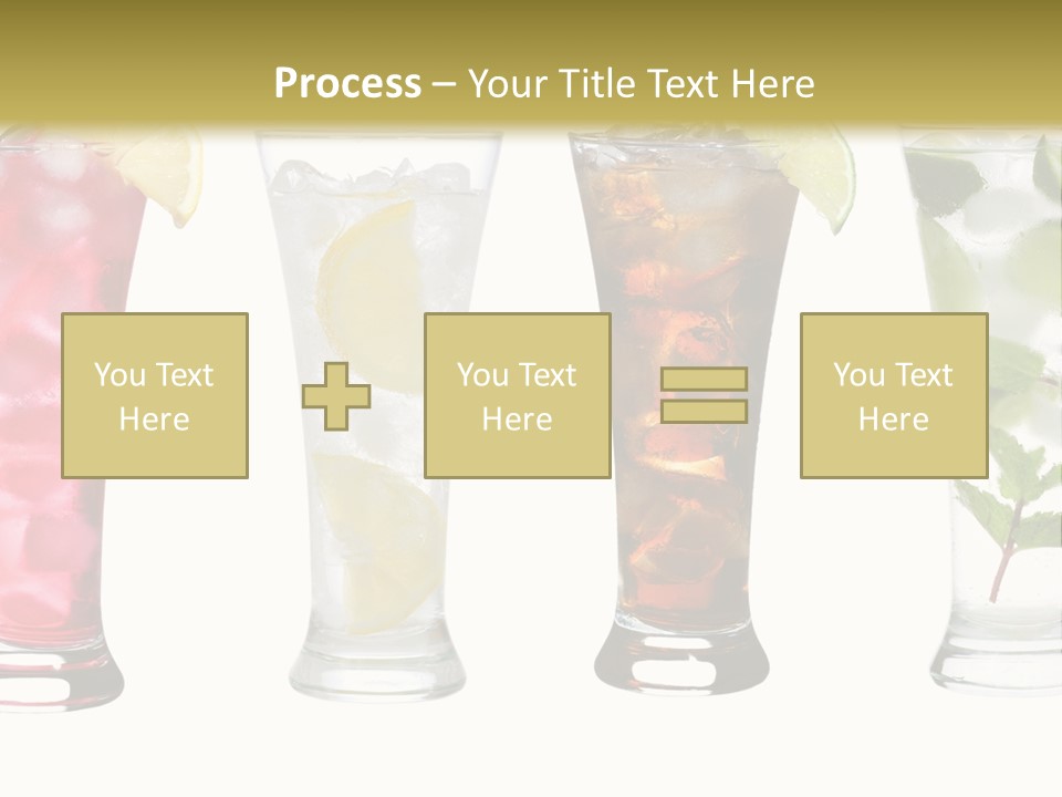 Cocktail Collection Ice PowerPoint Template