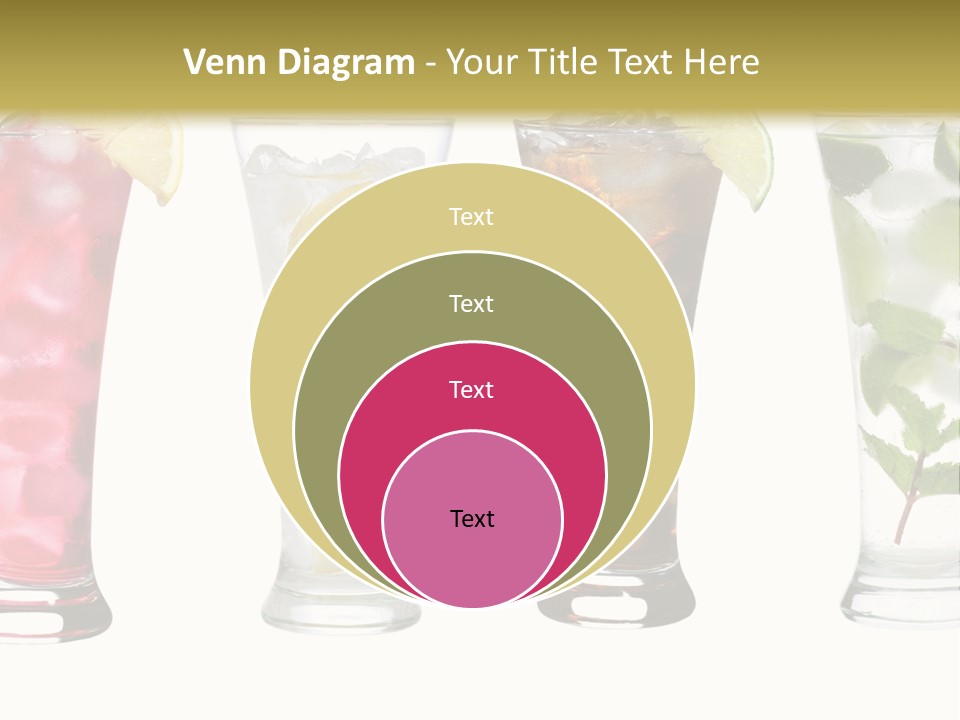 Cocktail Collection Ice PowerPoint Template