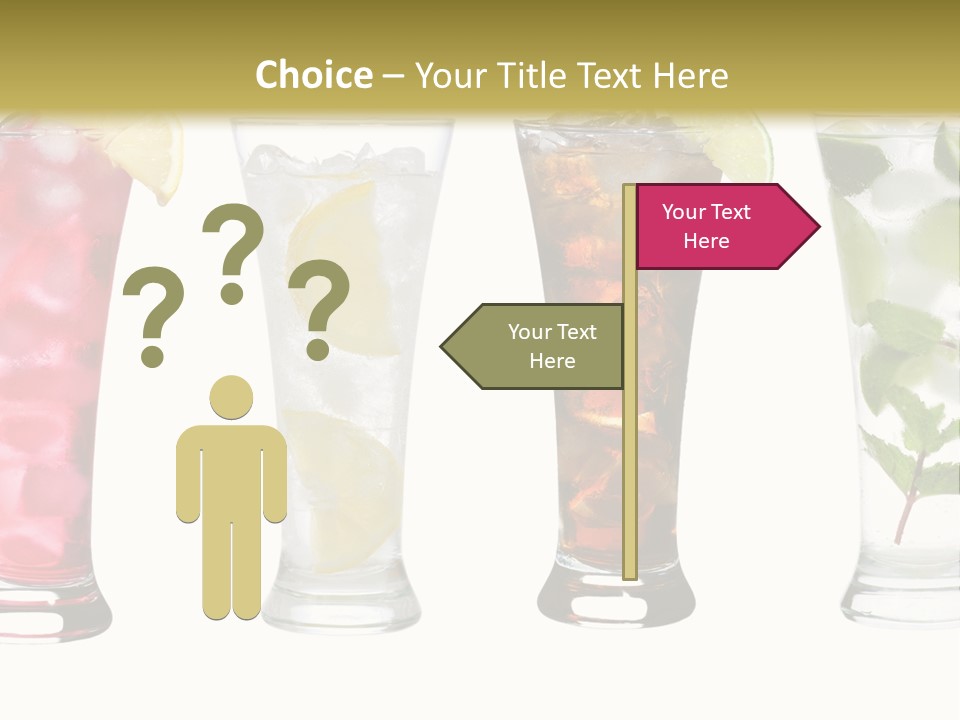 Cocktail Collection Ice PowerPoint Template