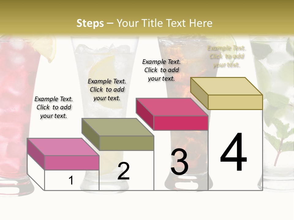 Cocktail Collection Ice PowerPoint Template